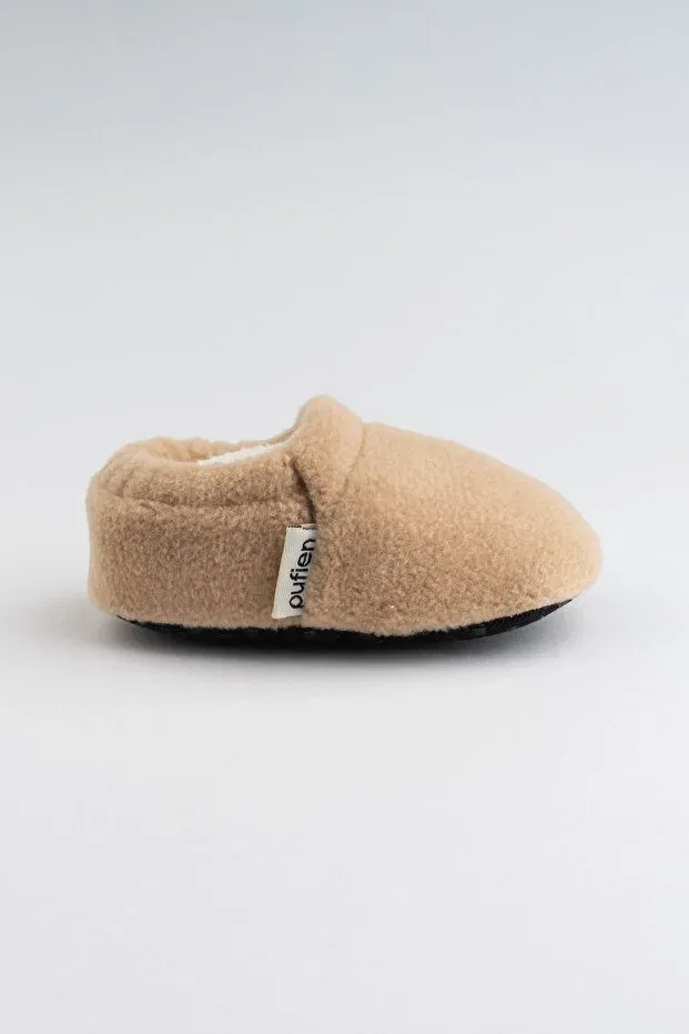 Детские пинетки без скольжения с подкладкой Pufien, Beige — фото 4