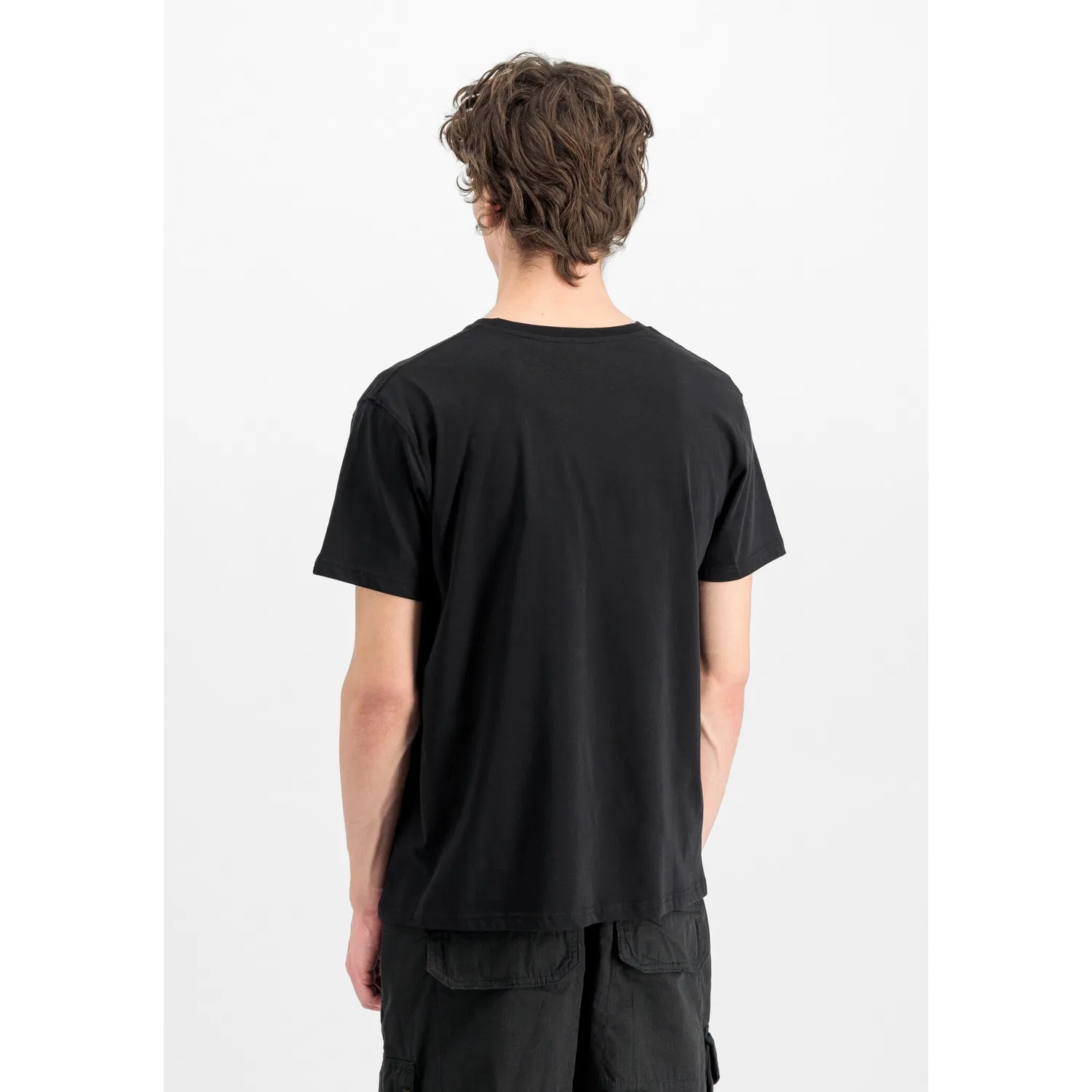 Детская футболка с принтом Rainbow Reflective Alpha Industries, Black — фото 2