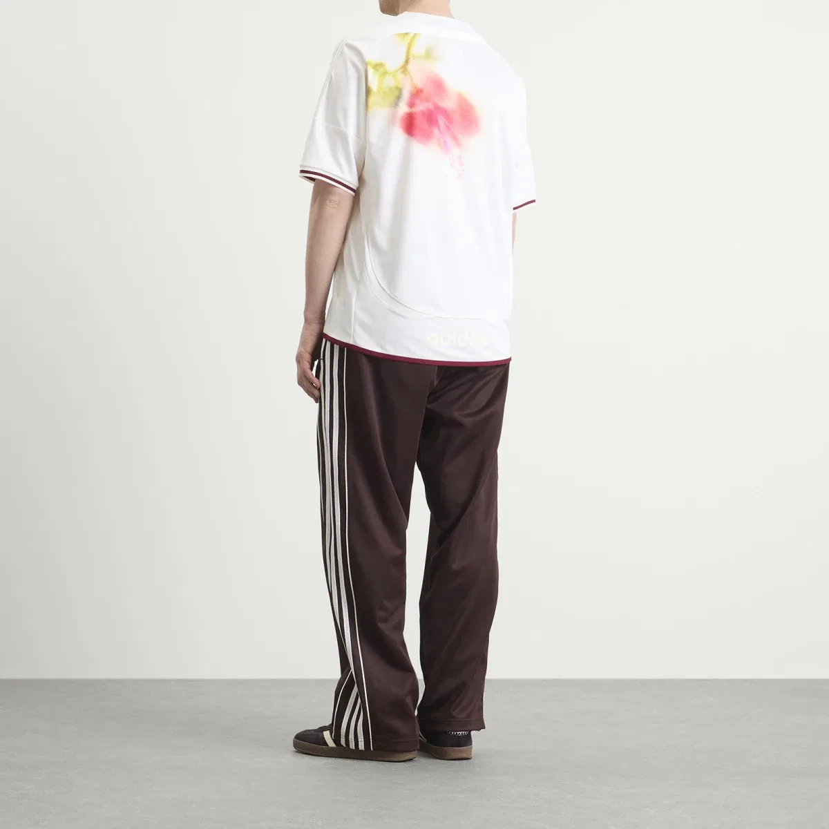 Футболка с принтом X Wales Bonner Football Jersey Adidas, Chalk White — фото 4