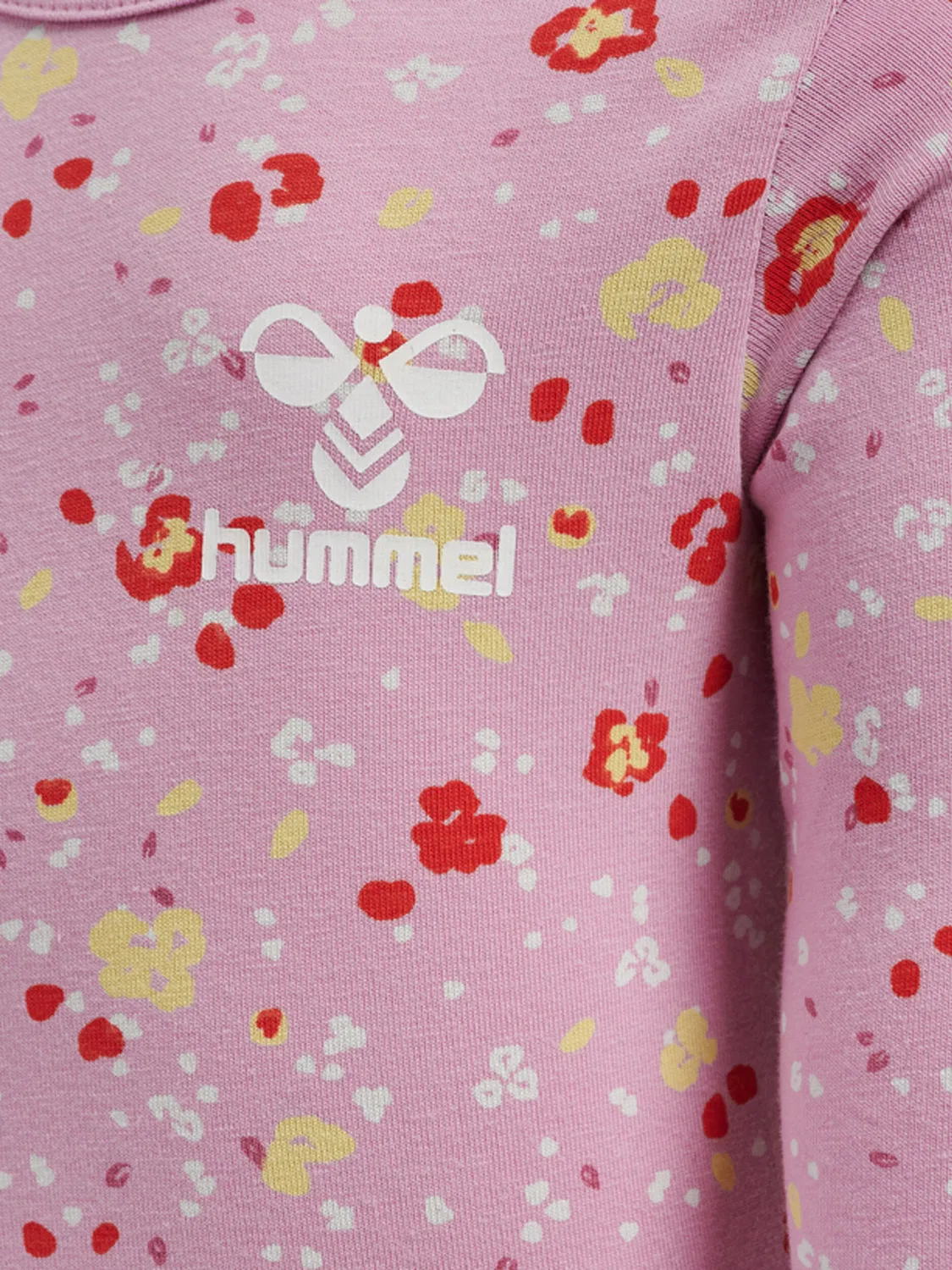 Детский боди-комбинезон с длинным рукавом Hmlmira Hummel, Blasses Bonbonrosa — фото 4