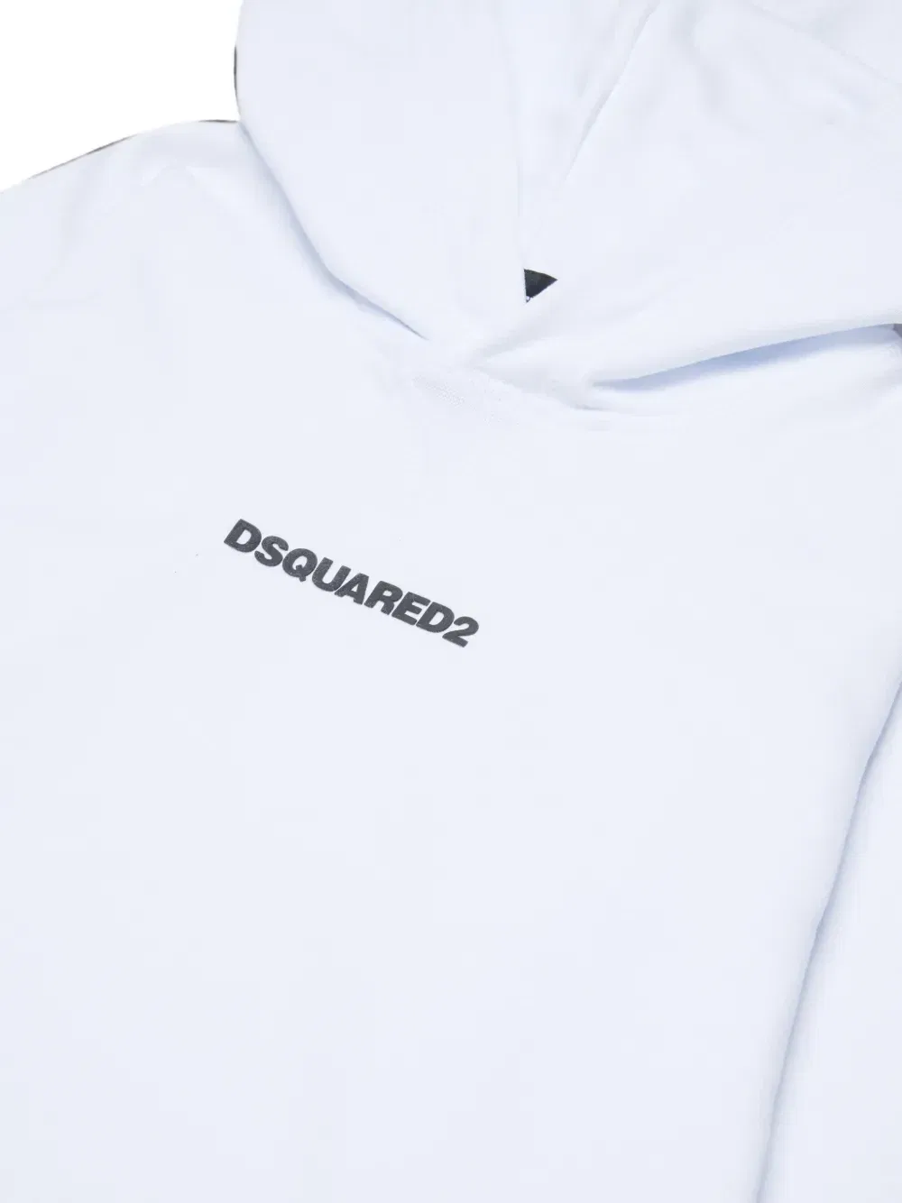 Худи свободного кроя с логотипом Dsquared2 Kids, белый — фото 3