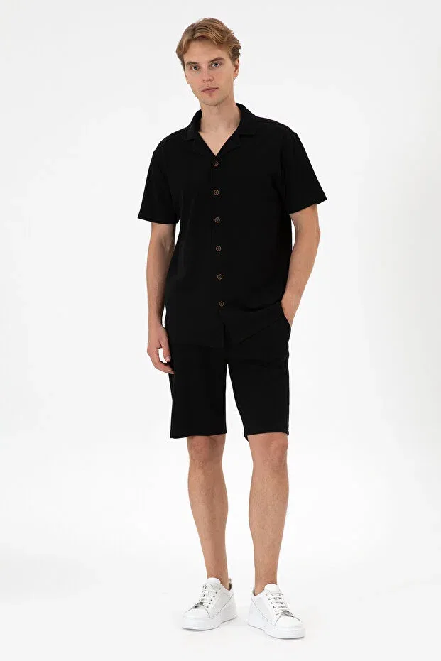 Мужские шорты с принтом U.S. Polo Assn., Black — фото 3