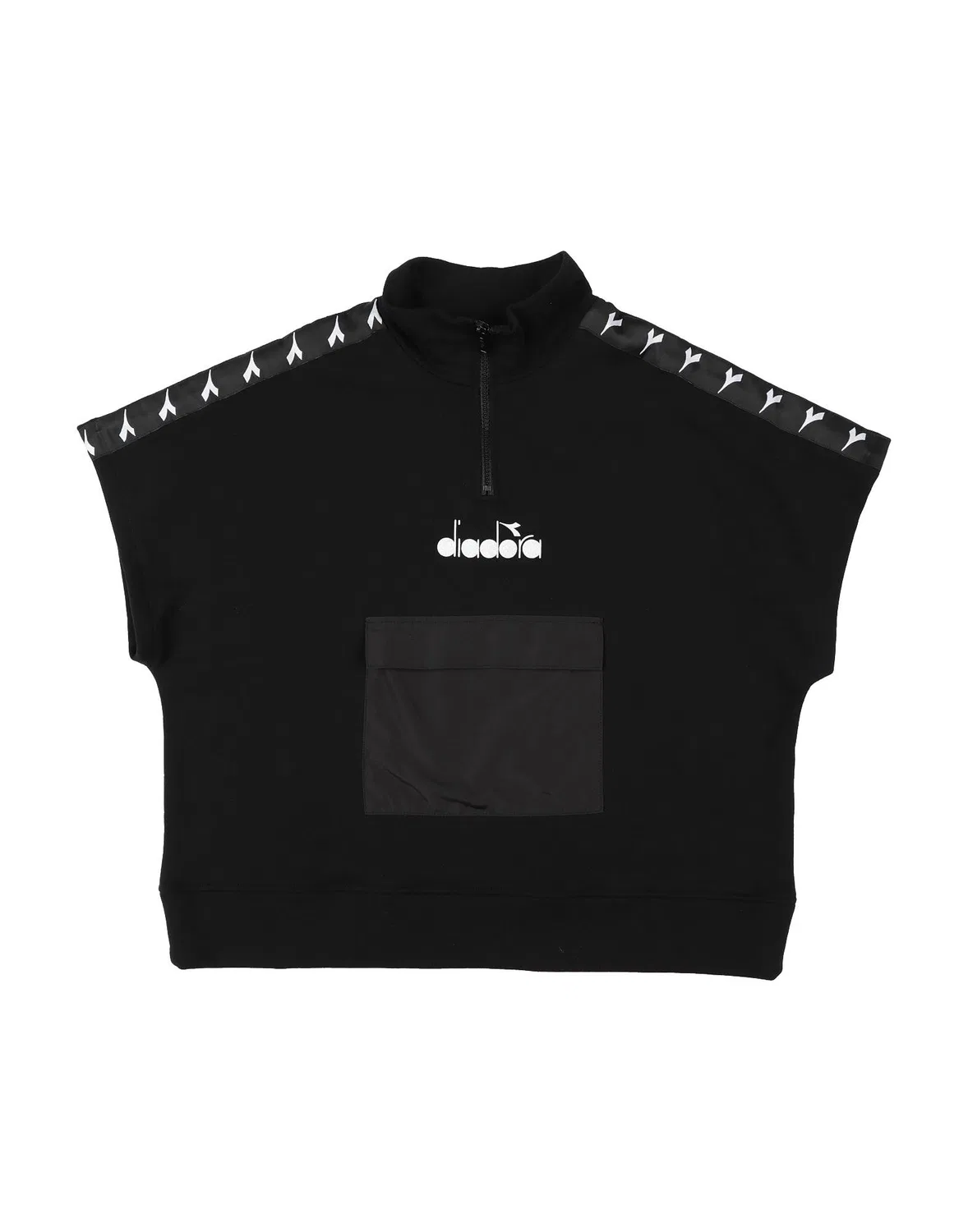 Детская флисовая кофта для девочек с длинным рукавом Diadora, черный