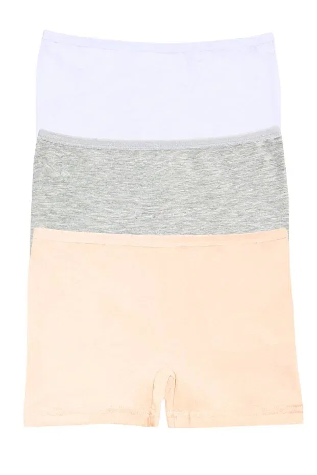 Детский комплект трусов для девочек хлопковый Newlilla, V1 White, Salmon, Gray