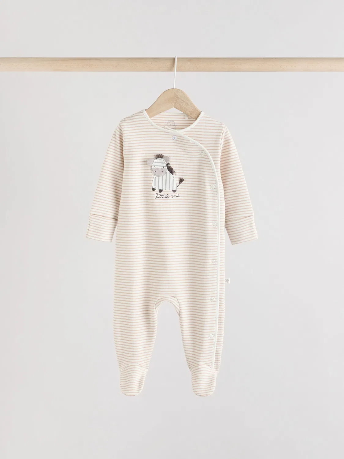 Комплект боди для новорожденных 3 шт Zebra Next, серый — фото 2