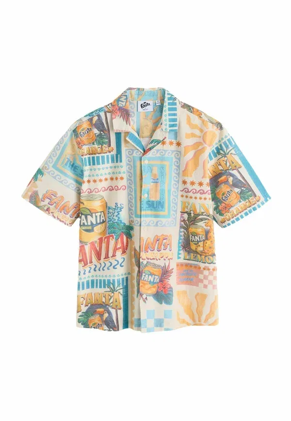Рубашка с принтом Regular fit short sleeve shirt Next, Multi Fanta