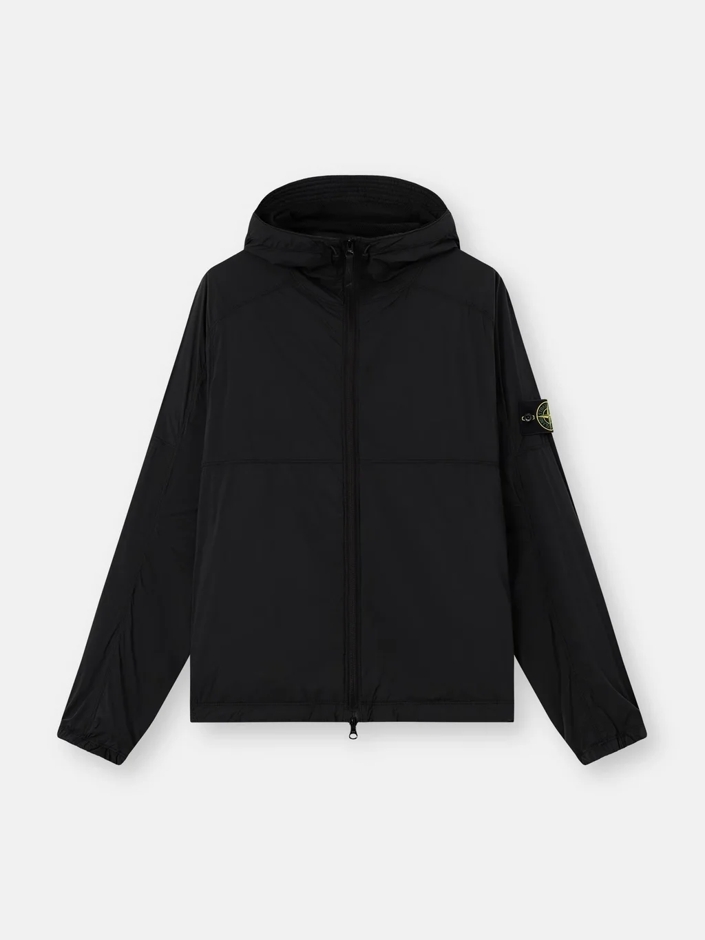 Мужская куртка с капюшоном  Stone Island With Anti-drop Finish, черный — фото 2