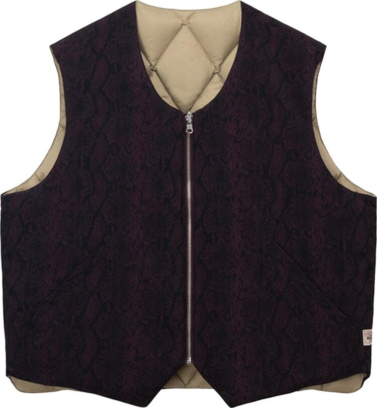 

Жилет Stussy Python Reversible Vest 'Burgundy', фиолетовый