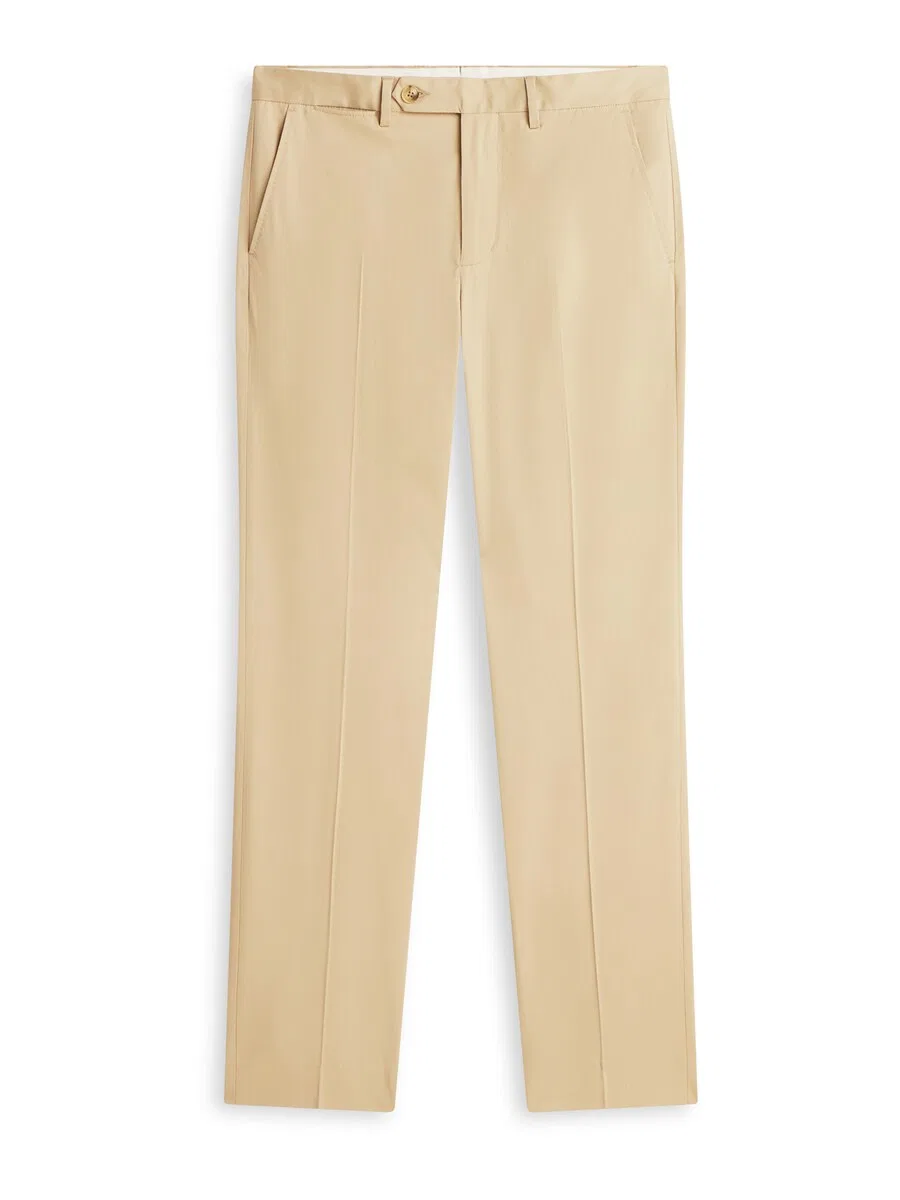 Брюки TOMMY HILFIGER Regular Pleated Pants 'Denton' бежевого цвета