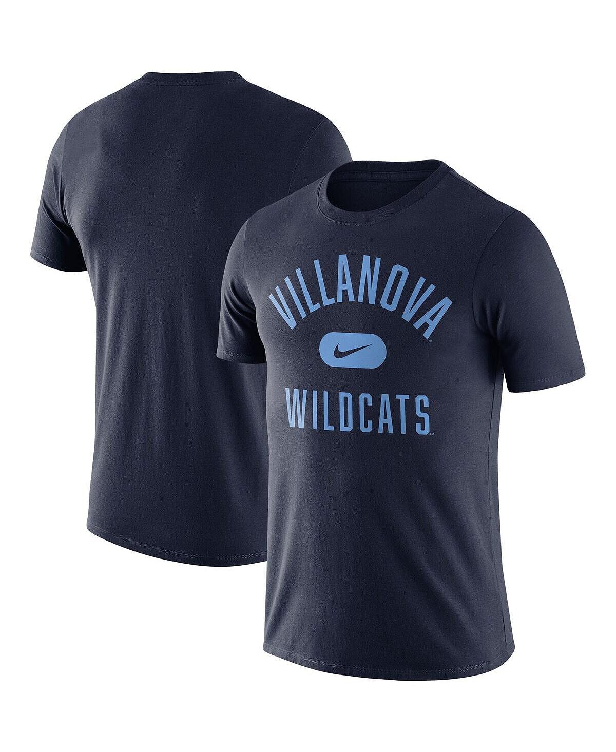 

Мужская темно-синяя футболка villanova wildcats team arch Nike, синий