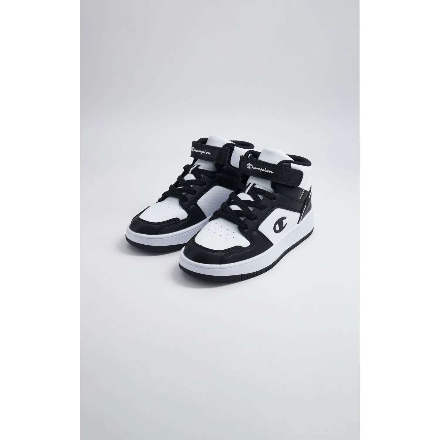 Детские кроссовки с липучкой Champion, Black/White