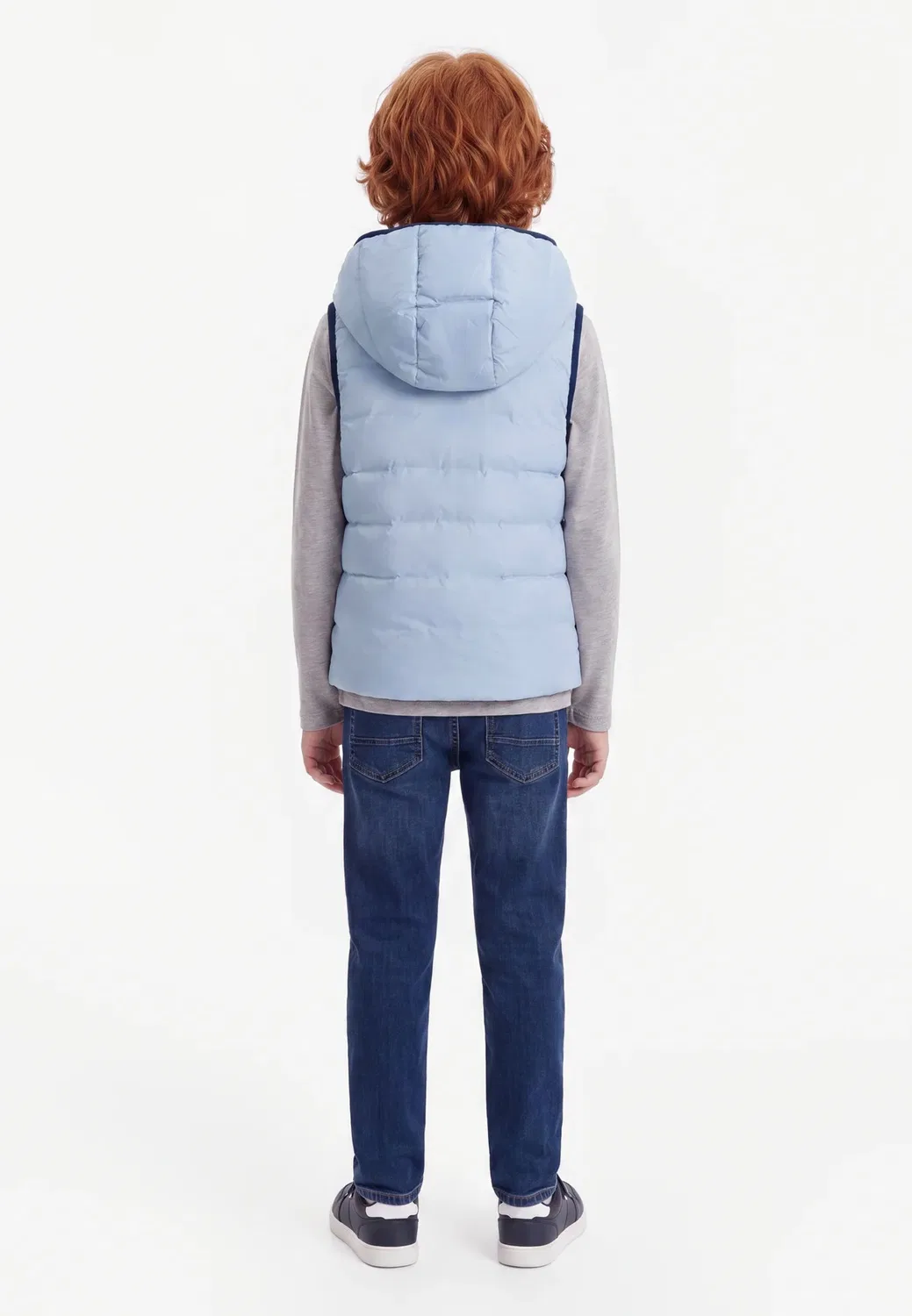 Двусторонний жилет для детей и подростков Boss Kidswear, Pale Blue — фото 2