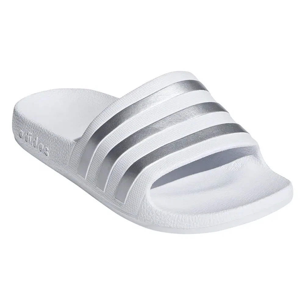 Сланцы Adilette Aqua Adidas, белый — фото 4