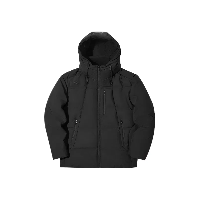 Детский пуховик с капюшоном HLA Down Jackets Unisex Hooded Moderate, Light Gray 50 — фото 4
