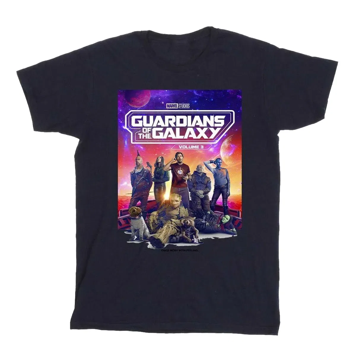 Футболка с принтом Movie Poster Guardians Of The Galaxy Volume 3, Navy