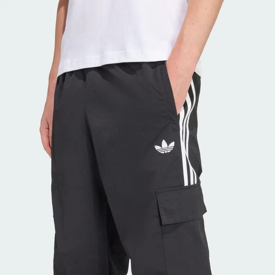Штаны карго с 3 полосками Adicolor Classics, Adidas, Черный — фото 4