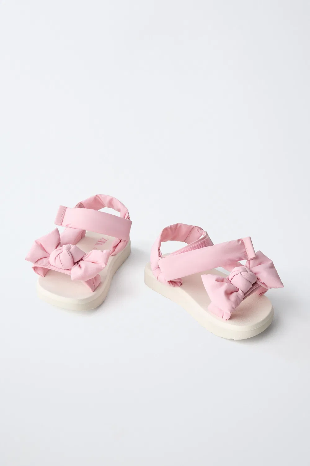 Сандалии с мягким бантом ZARA, Pink — фото 3