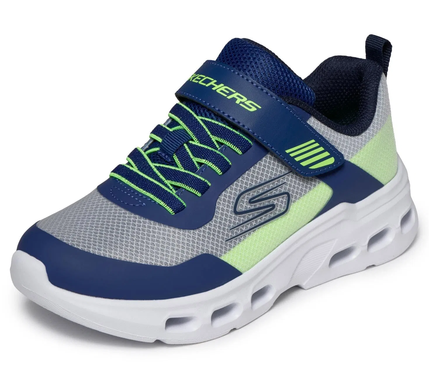 Детские кроссовки для мальчиков с липучкой Skechers Glide-step Drift Zorzox, Navy