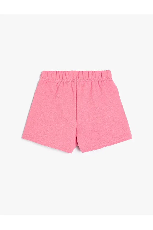 Детские шорты для девочек с принтом Shorts tie waist print detailed Koton, Rose — фото 2