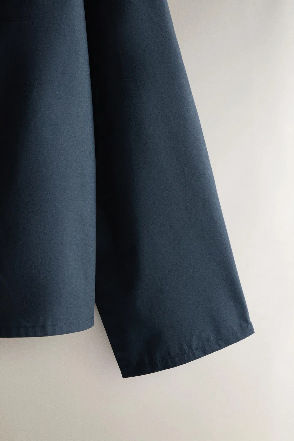Хлопковая рубашка с кантом ZARA, Navy blue — фото 3