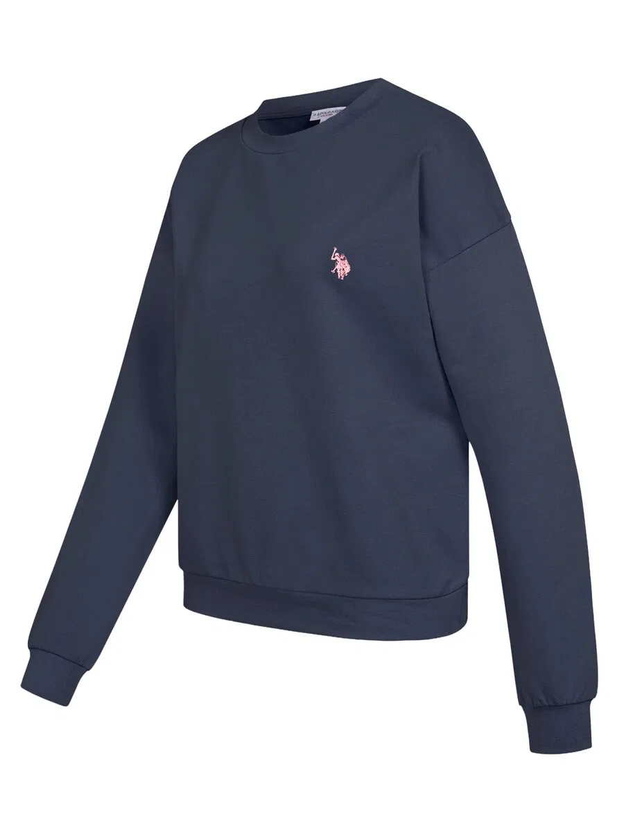 Толстовка U.S. POLO ASSN. темно-синего цвета — фото 3