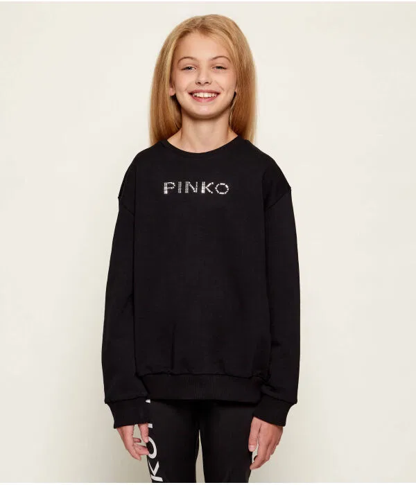 Детская толстовка Relaxed Fit Pinko Up, черный