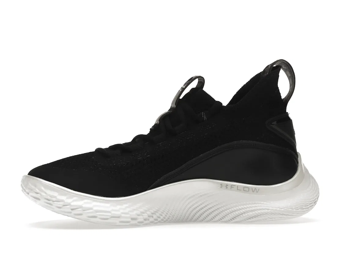 Детские кроссовки для баскетбола Under Armour Curry Flow 8, Black/White/Black — фото 3