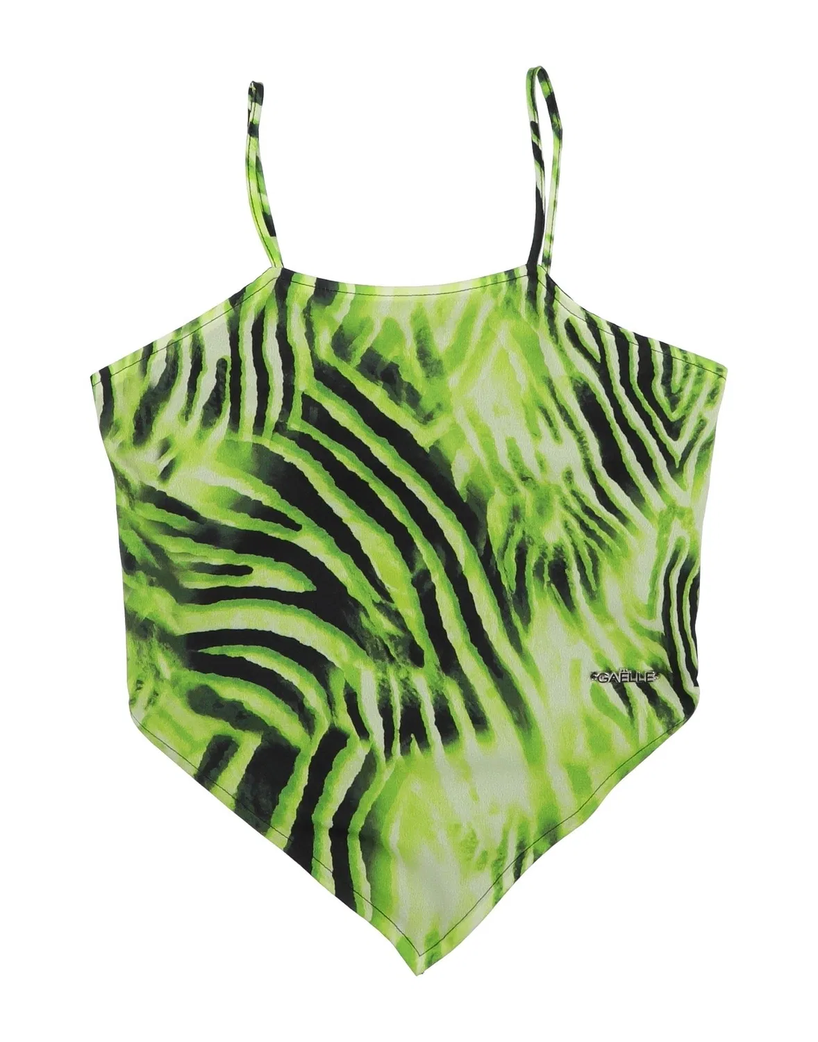 Детская блузка для девочек из крепа Zebra Print Gaëlle Paris, зеленый