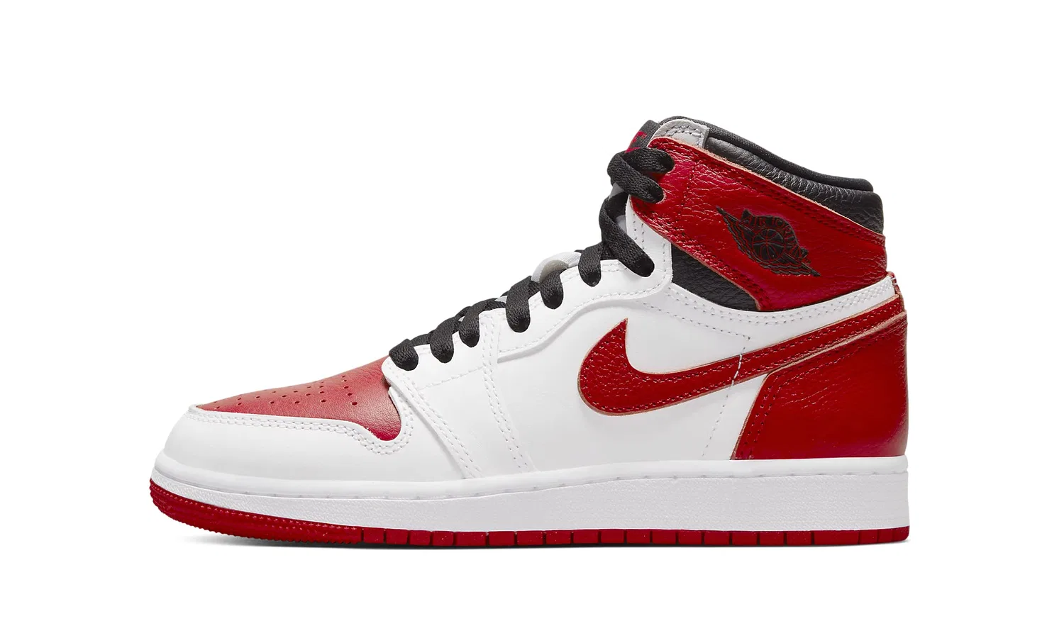 Детские кроссовки для мальчиков Air Jordan 1 NIKE, Black Bleached Coral Grey Fog