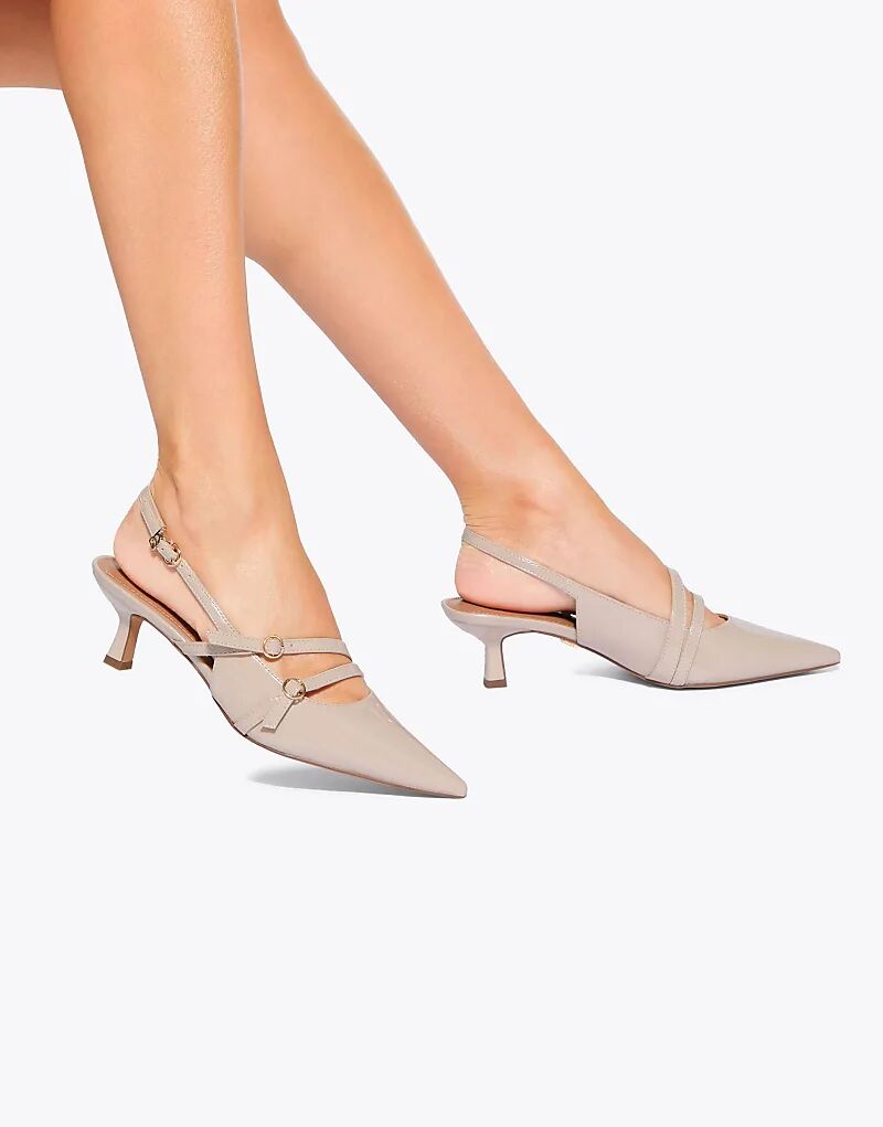 Туфли KG Kurt Geiger Sienna на каблуке цвета кости — фото 4