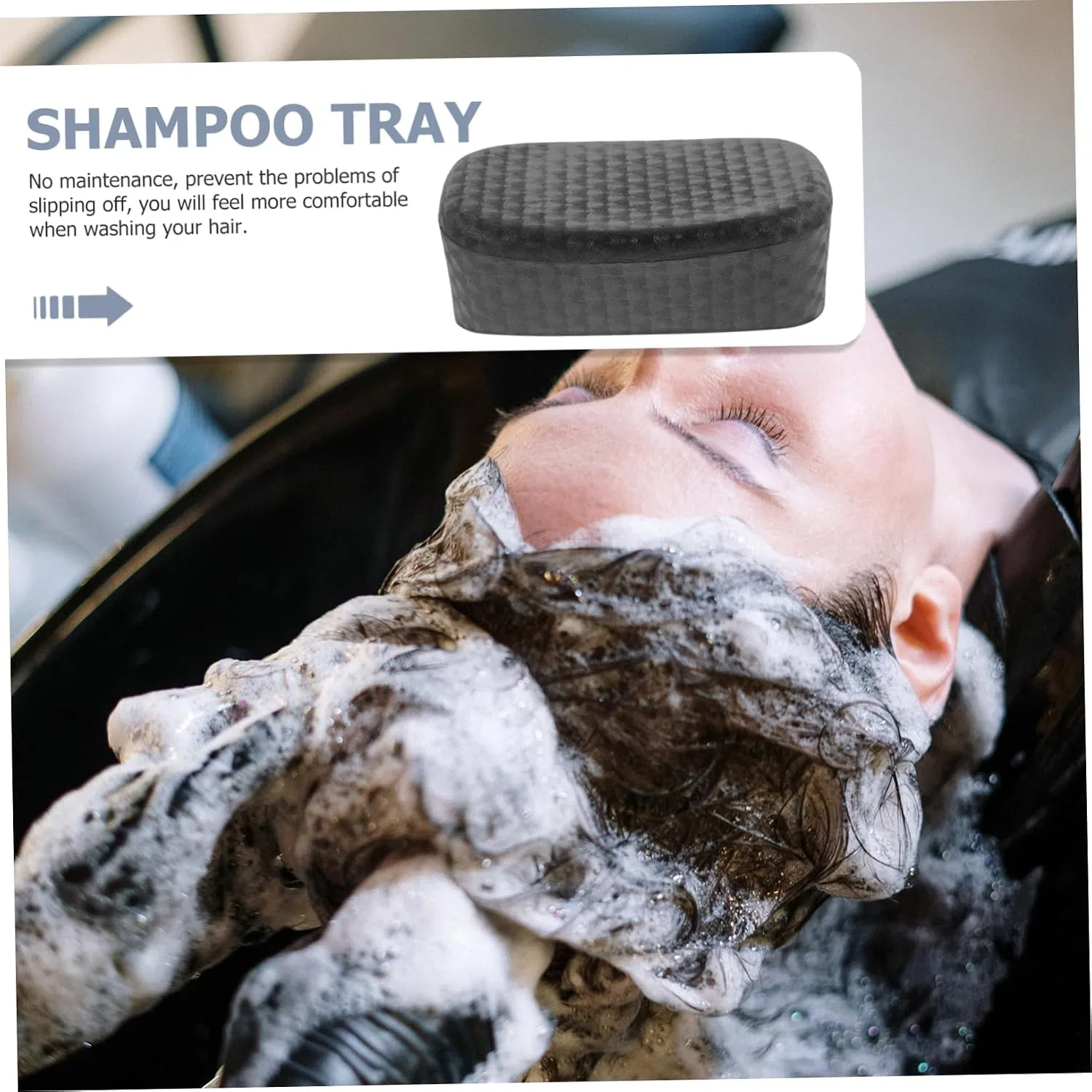 Подушка для кровати Shampoo, Mikinona, 2 шт, Schwarz-1 — фото 3