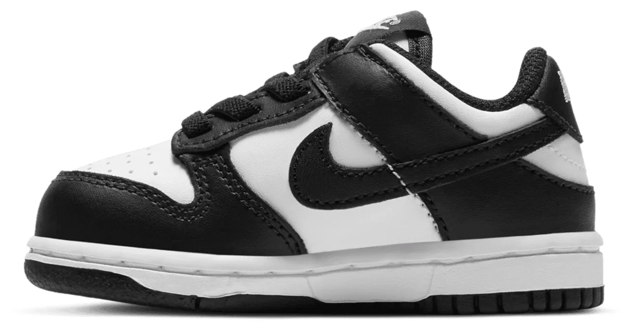 Кроссовки для мальчиков Dunk Low Nike, цвет Black/White/White — фото 2