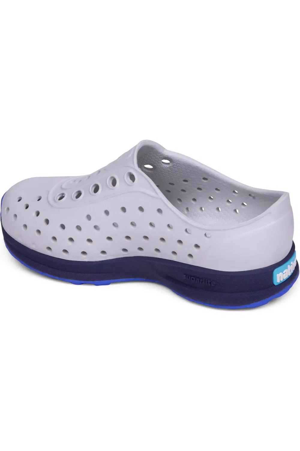 Детские кроссовки slip-on с перфорированным верхом Robbie Sugarlite Native Shoes, белый/синий/темно-синий — фото 2