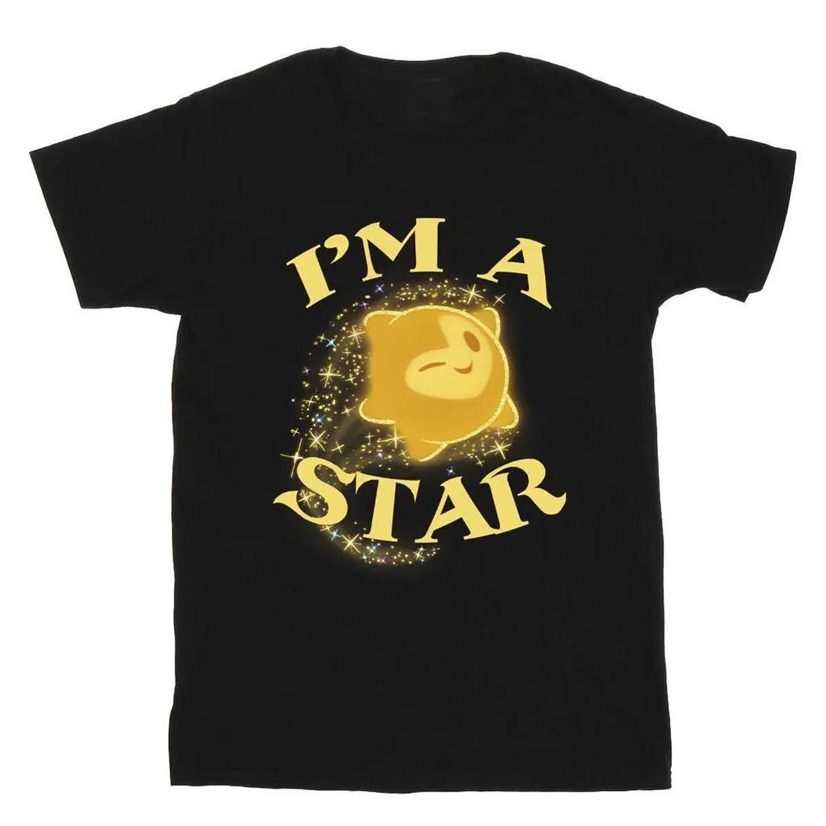 Детская хлопковая футболка с принтом I´M a star Wish, Black