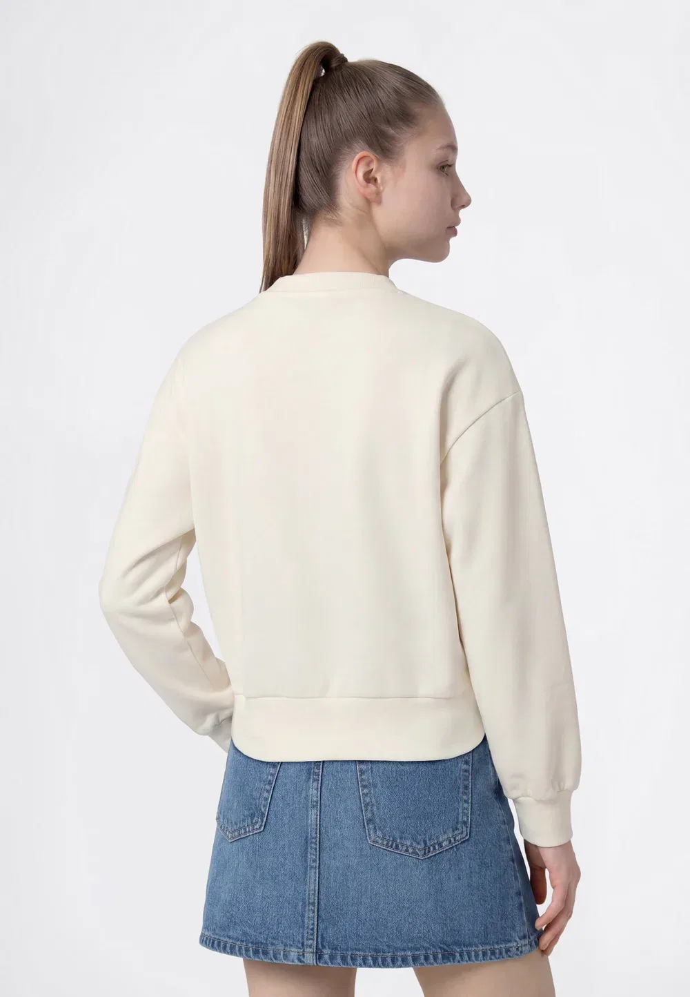 Стандартный крой - толстовка Champion, Off-White — фото 3