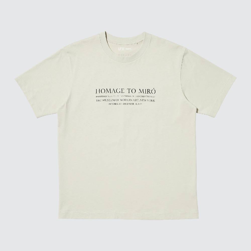 Футболка Uniqlo MoMA Poster Art Collection Ut, 30 кремовый
