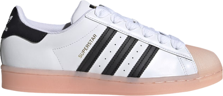 Кроссовки Adidas Wmns Superstar 'Rubber Shelltoe - Coral', розовый - фото