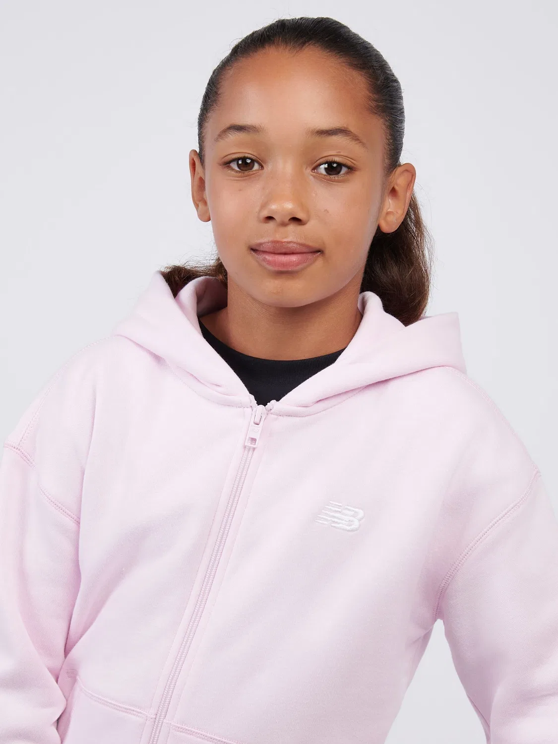 Худи на молнии New Balance Pink, розовый — фото 4