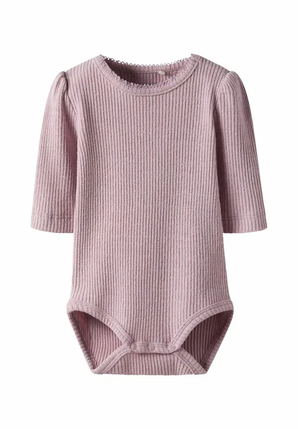 Ромпер с длинным рукавом хлопок Name It keepsake lilac, сиреневый/мятный