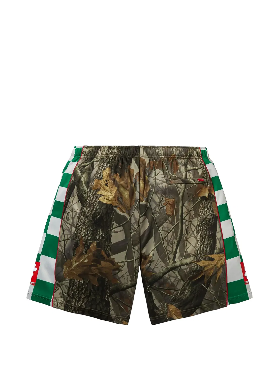 Шорты-бермуды с клетчатым камуфляжем Supreme, коричневый — фото 2