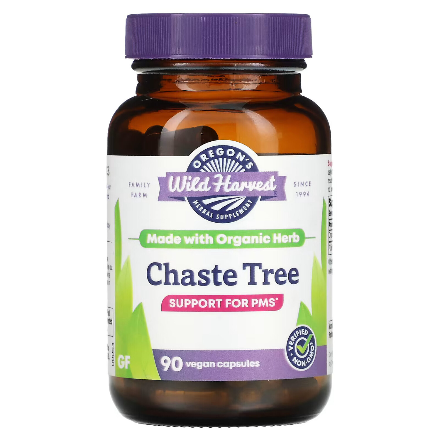 

Oregon's Wild Harvest, Chaste Tree, 90 желатиновых капсул