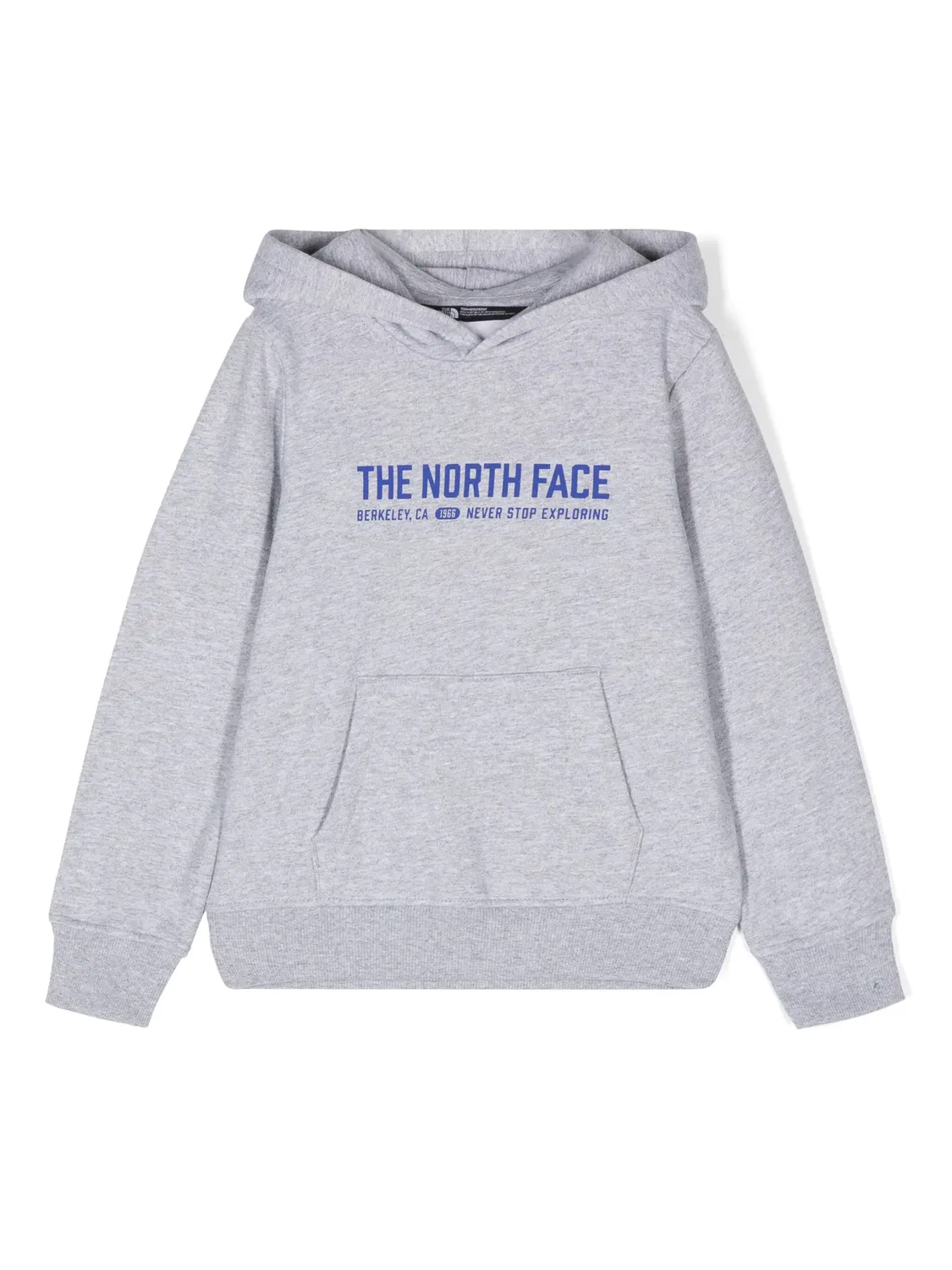 Худи с логотипом из хлопкового микса The North Face, серый