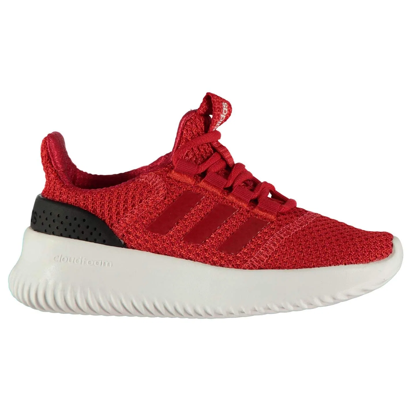 Детские кроссовки для мальчиков и девочек с липучками Cloudfoam Ultimate Adidas, Red Roalre Escarl Negbás 000