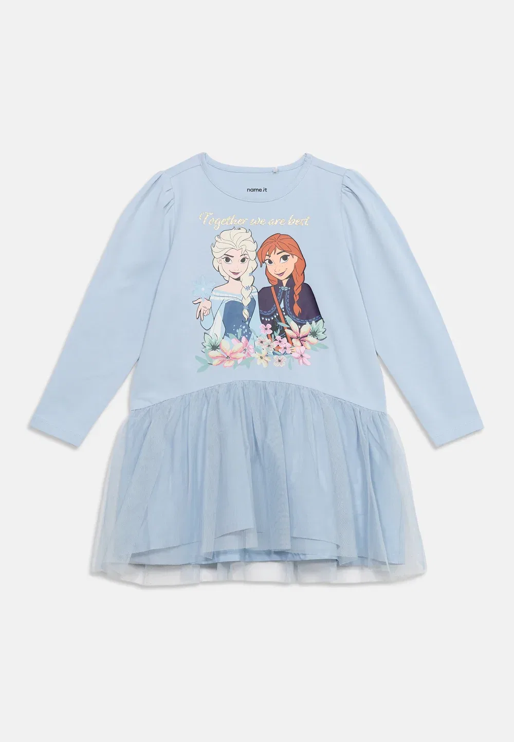 Платье Nmfjalira из замороженного хлопка - трикотажное платье Name It, Blue — фото 3