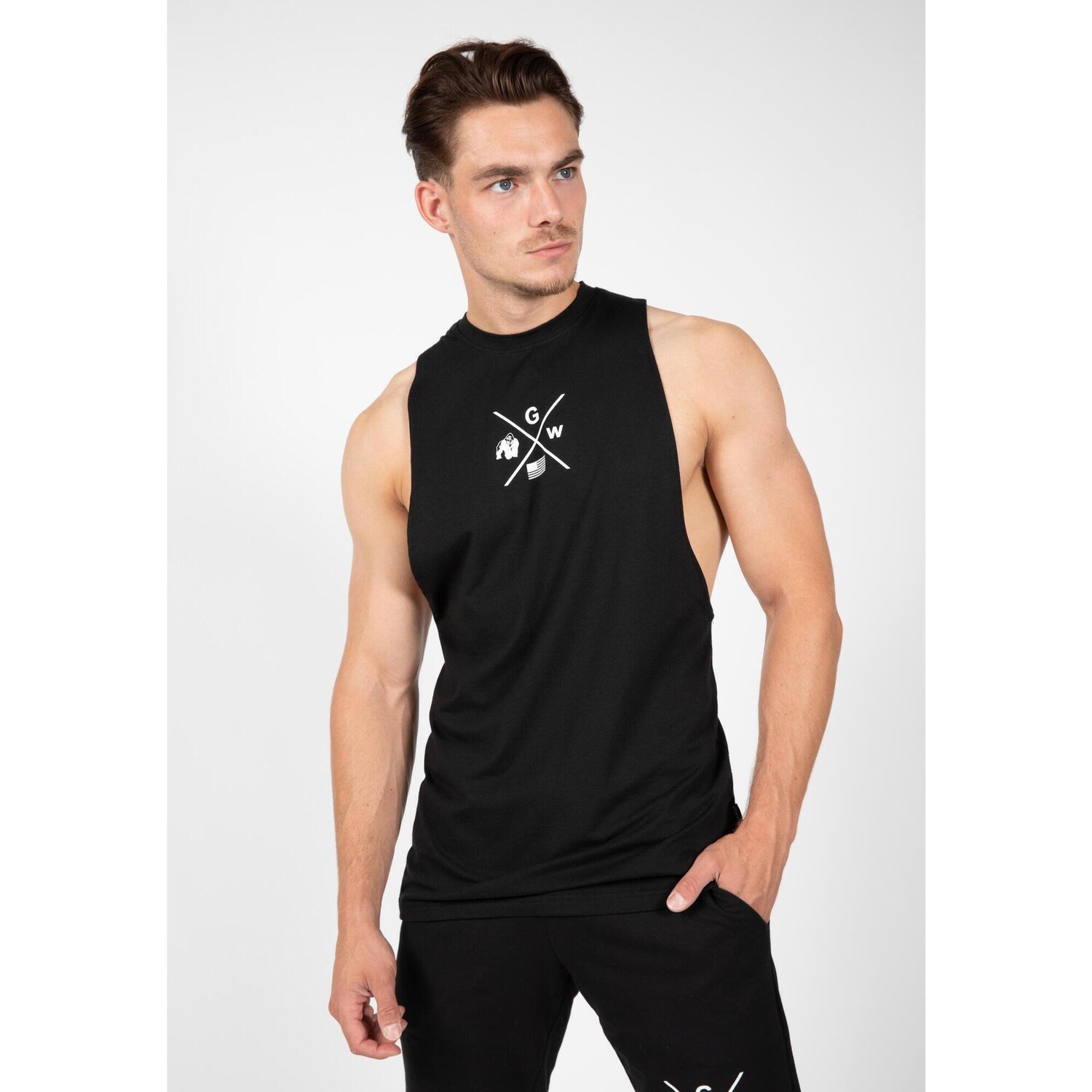 

Muscle Shirt - Cisco - Черный GORILLA WEAR, белый