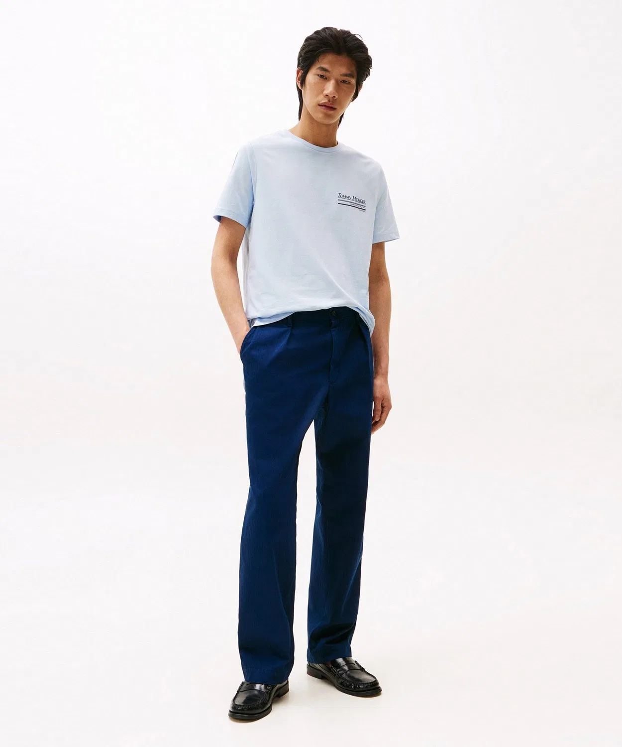 Мужская футболка с принтом Outline Sailing TOMMY HILFIGER, Light Blue — фото 3