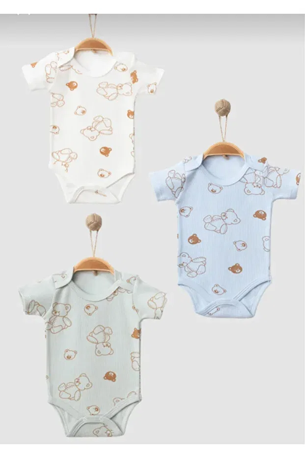 Детское боди-комбинезон с коротким рукавом с принтом Teddy Bear Printed Nayinom, Teddy Bear Printed