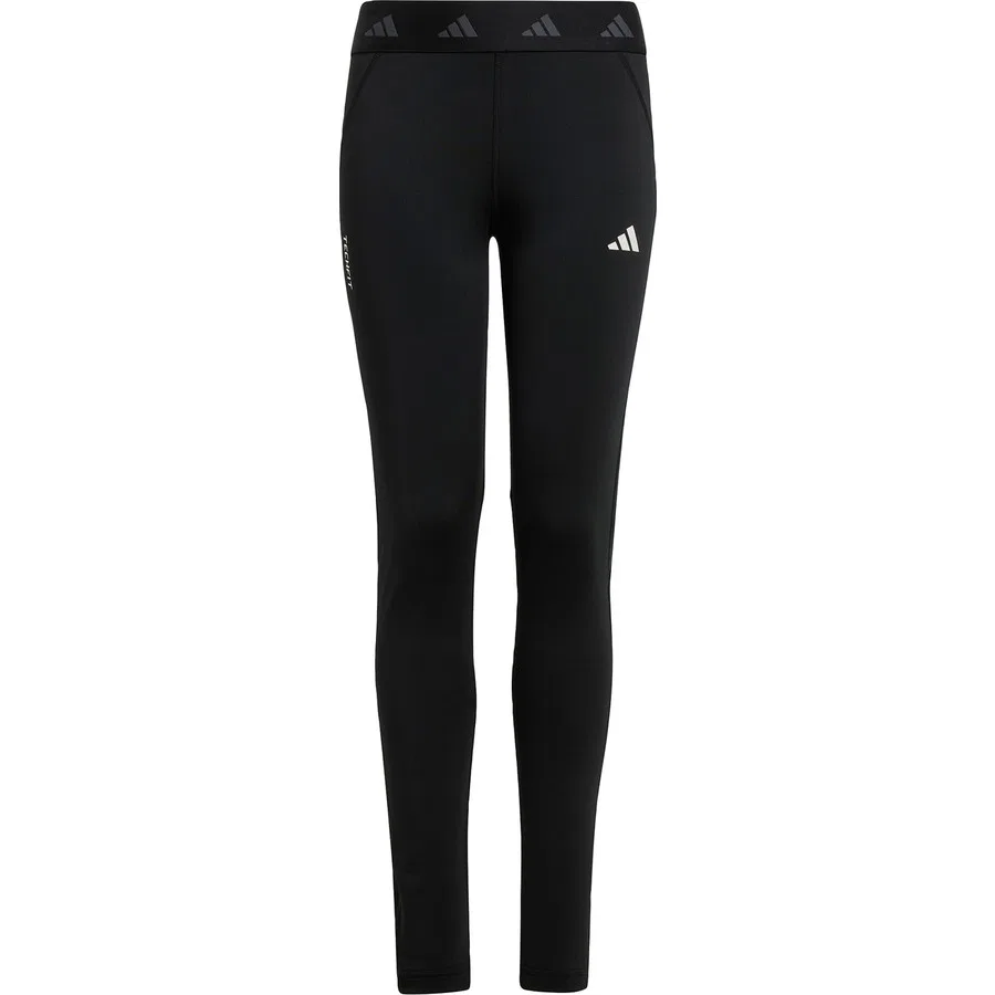 Детские спортивные леггинсы с технологией TECHFIT adidas Performance JF3756, Черно-белый — фото 2