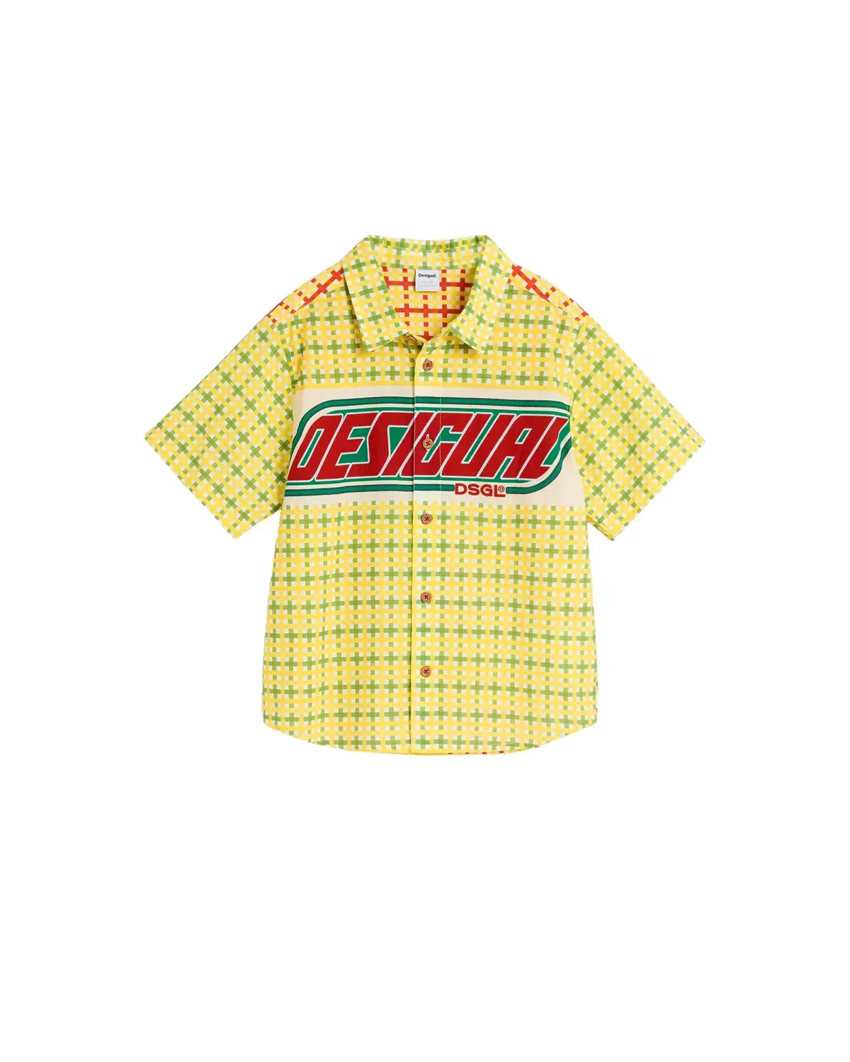 Детская рубашка для мальчиков с принтом Desigual, Amarillo