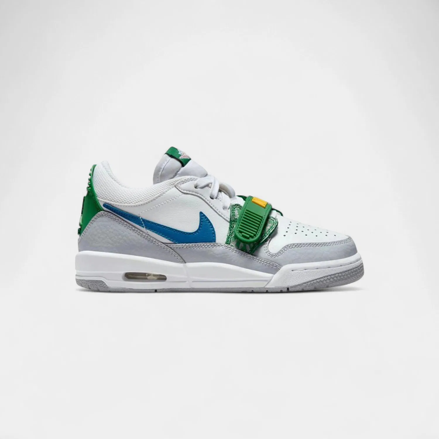 Детские кроссовки с принтом Jordan Legacy 312 Low White Pine Industrial Blue, Цвет: Weiss